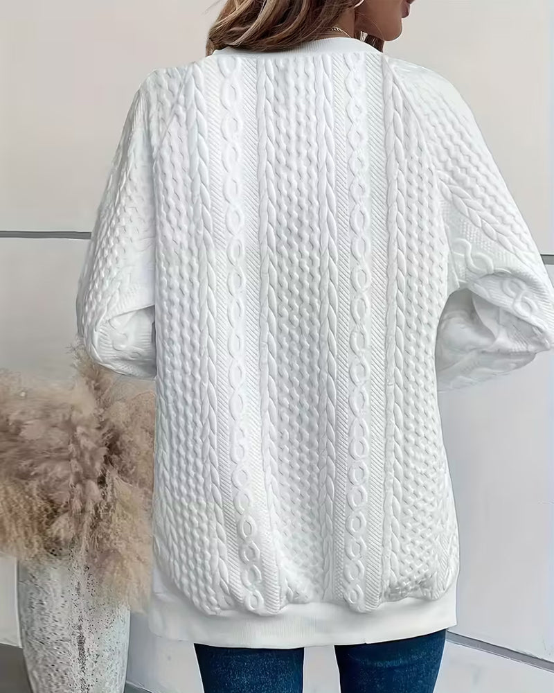 Pocketed Split-Hem Sweatshirt