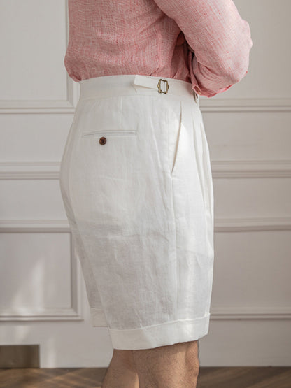Old Money Old Money High End Linen Shorts