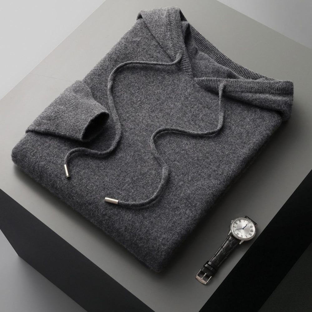 Old Money Loose Cashmere Woolen Hoodie