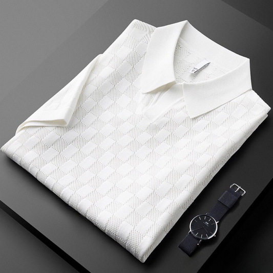 Ansel Checkered Polo Shirt