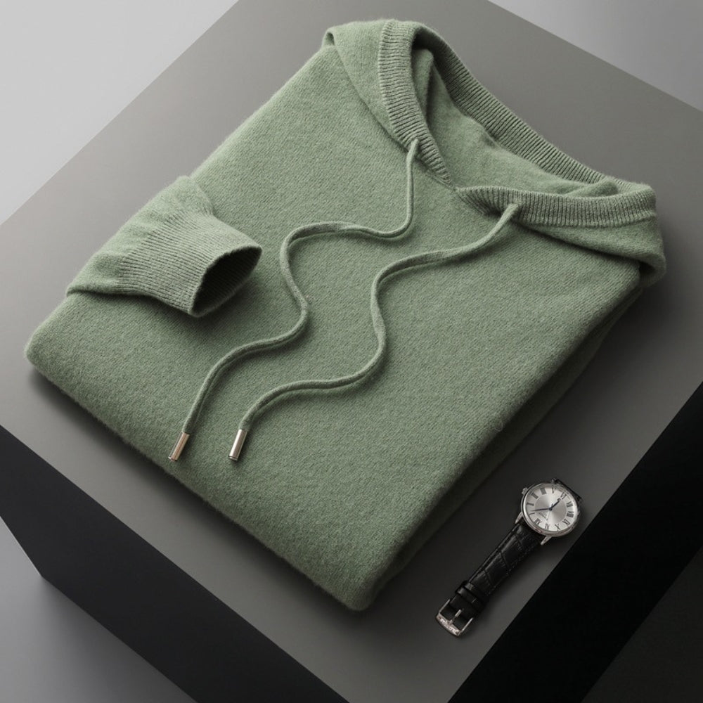 Old Money Loose Cashmere Woolen Hoodie