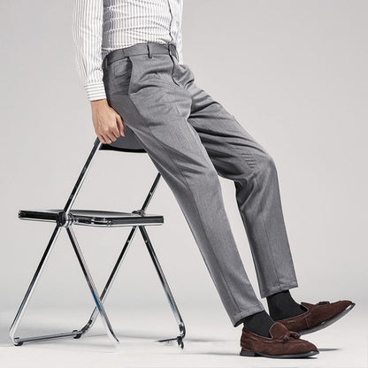 Old Money Gray Splash-Proof Suit Trousers