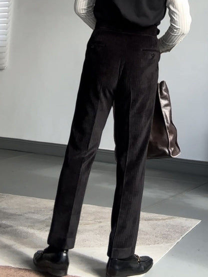 Old Money Gurkha Drape Straight Trousers