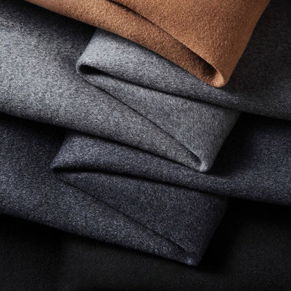 Old Money Double-Breasted Wool Windbreaker Coat