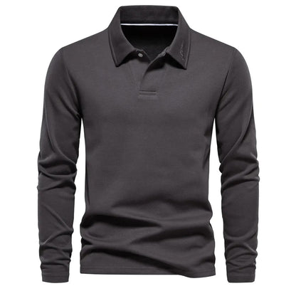 Old Money Long Sleeve Polo Shirt