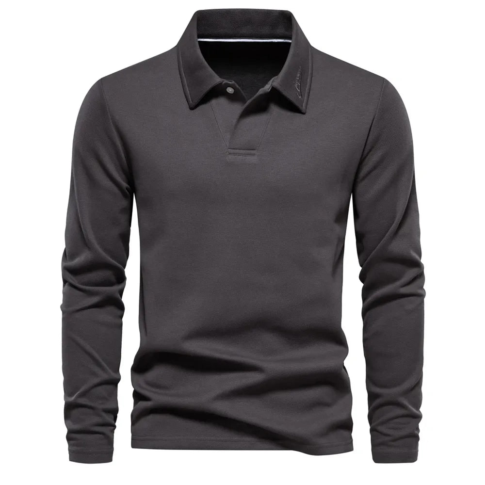 Old Money Long Sleeve Polo Shirt