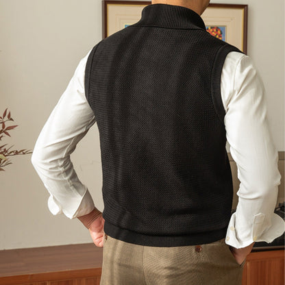 Old Money Retro Casual Warm Vest