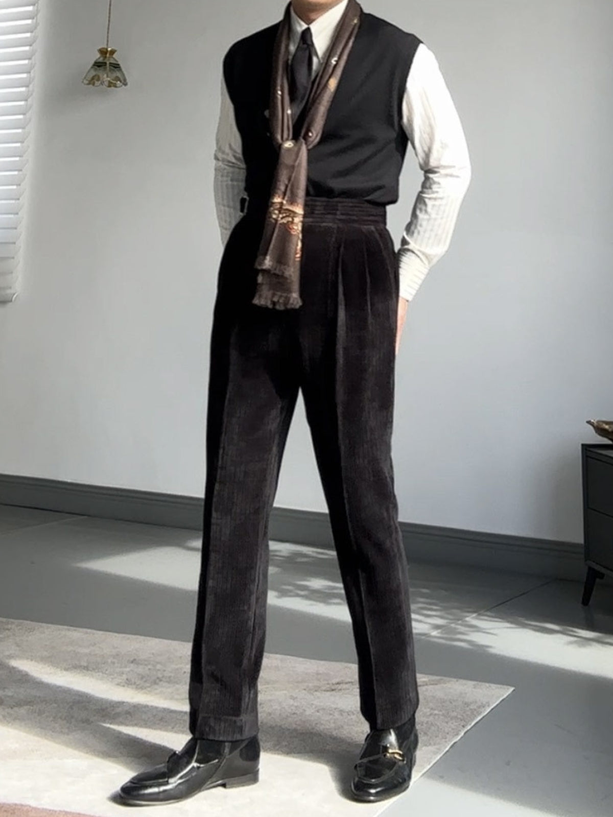 Old Money Gurkha Drape Straight Trousers