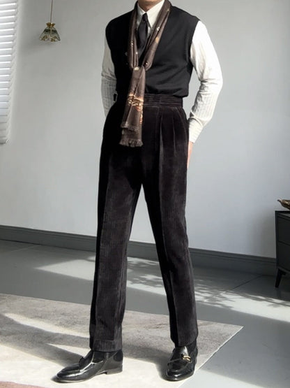 Old Money Gurkha Drape Straight Trousers