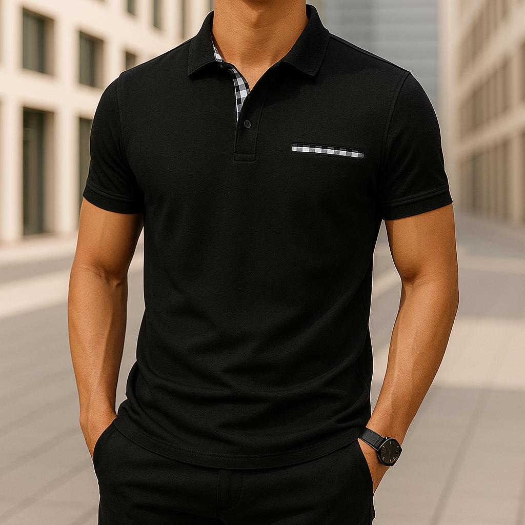 Hudson Gingham Polo Shirt