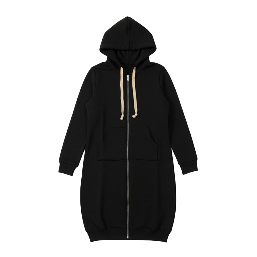 Bonnie - Longline Zip Hoodie