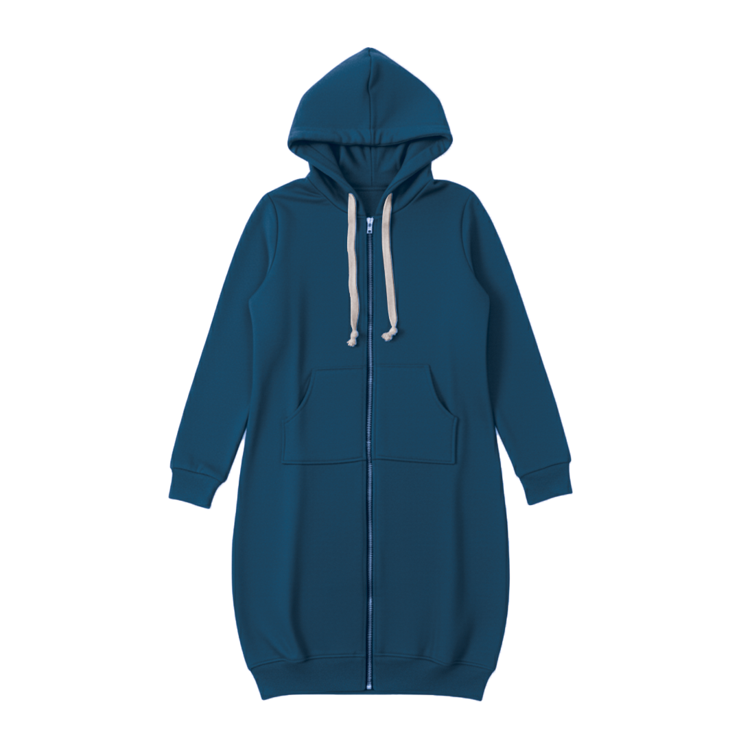 Bonnie - Longline Zip Hoodie