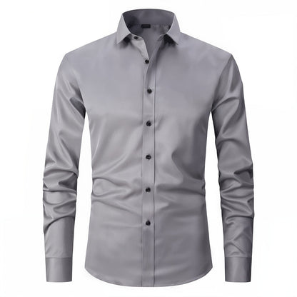 Old Money Stretch Button-up Shirt