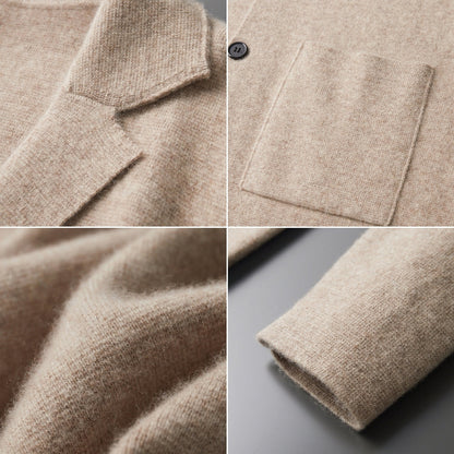 Old Money V-Neck Pure Cashmere Wool Cardigan