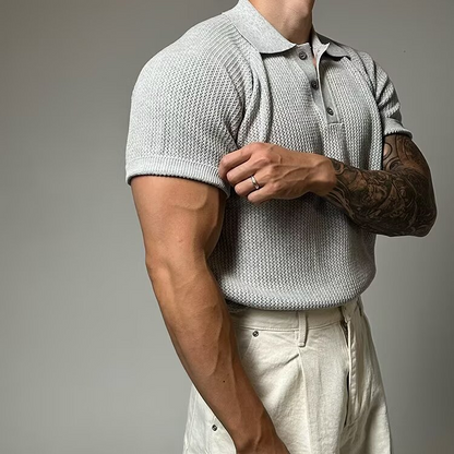 Hudson Waffle Polo Shirt