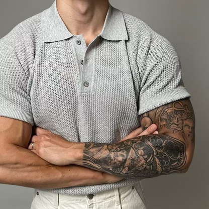 Hudson Waffle Polo Shirt