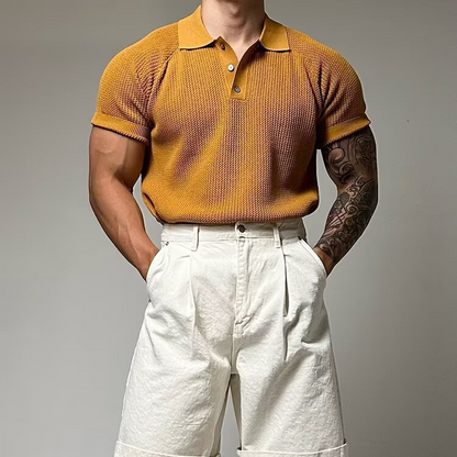 Hudson Waffle Polo Shirt