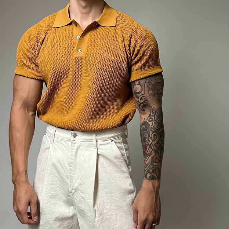 Hudson Waffle Polo Shirt