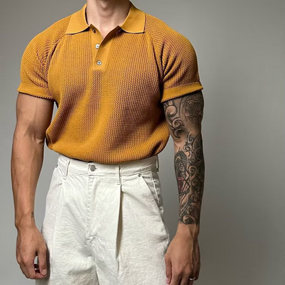 Hudson Waffle Polo Shirt