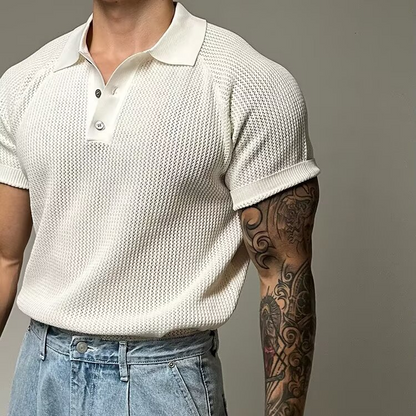 Hudson Waffle Polo Shirt