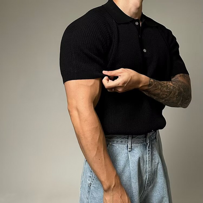 Hudson Waffle Polo Shirt