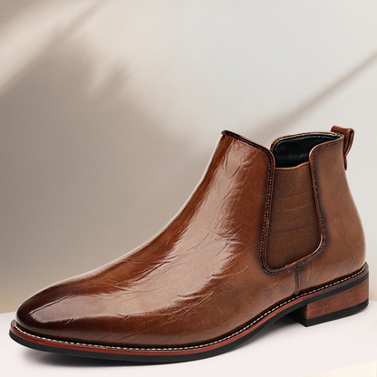 Ferrara Genuine Leather Chelsea Boots
