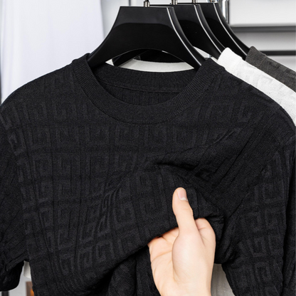 Ansel Monogram Knit Shirt