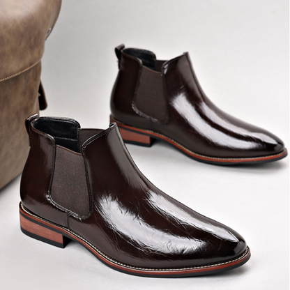 Ferrara Genuine Leather Chelsea Boots