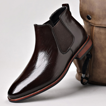 Ferrara Genuine Leather Chelsea Boots