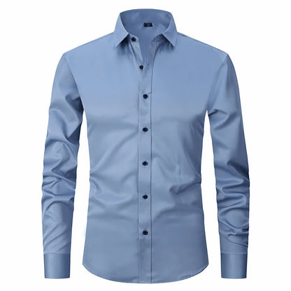 Old Money Stretch Button-up Shirt
