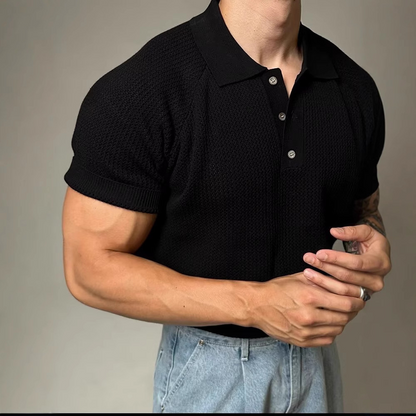 Hudson Waffle Polo Shirt