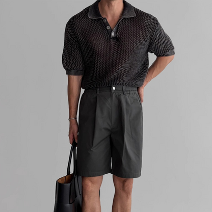 Harvey Waffle Polo Shirt