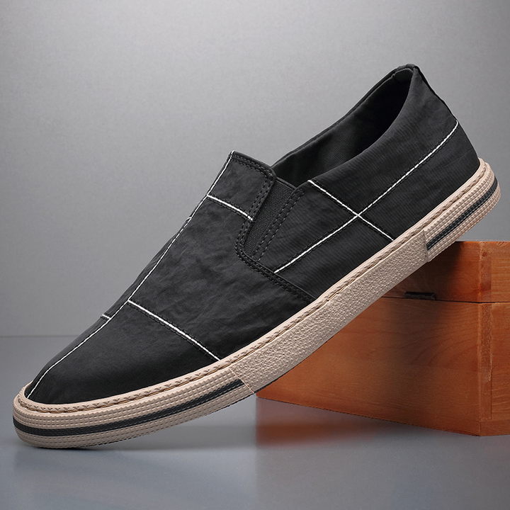 Mondrian Canvas Slip-Ons
