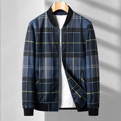 Ansel Plaid Bomber Jacket
