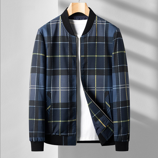 Ansel Plaid Bomber Jacket