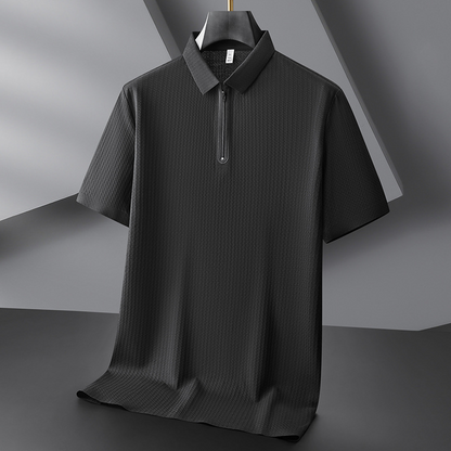 Luca Ferretti Texture-Zip Polo