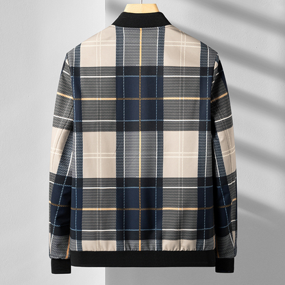 Ansel Plaid Bomber Jacket
