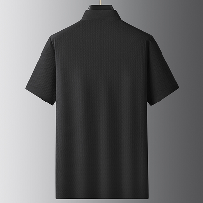 Luca Ferretti Texture-Zip Polo