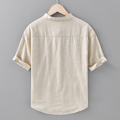 Calypso Henley Linen Shirt