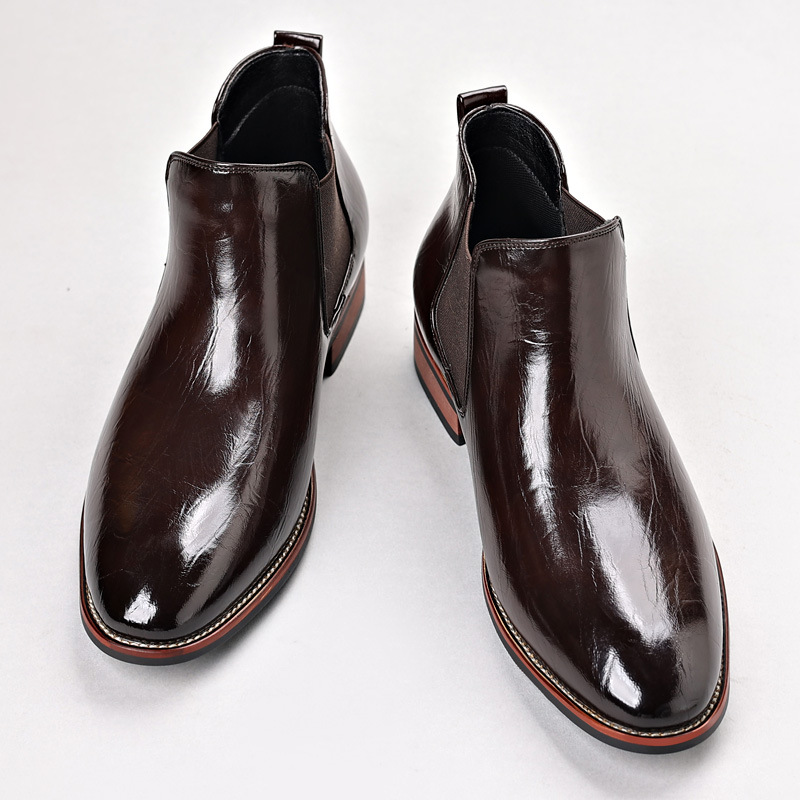 Ferrara Genuine Leather Chelsea Boots
