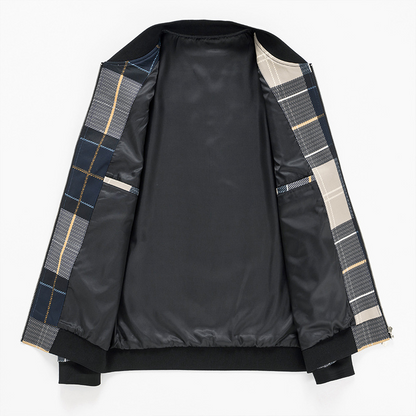 Ansel Plaid Bomber Jacket