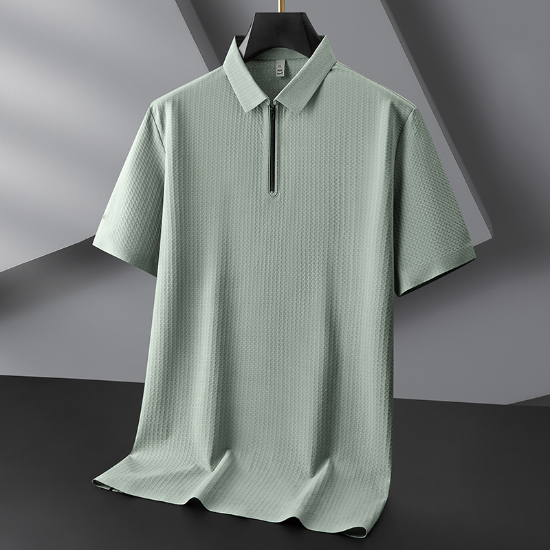 Luca Ferretti Texture-Zip Polo