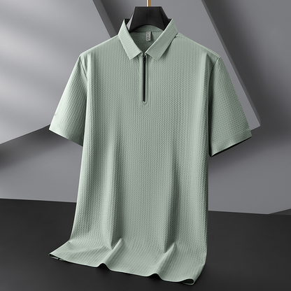 Luca Ferretti Texture-Zip Polo