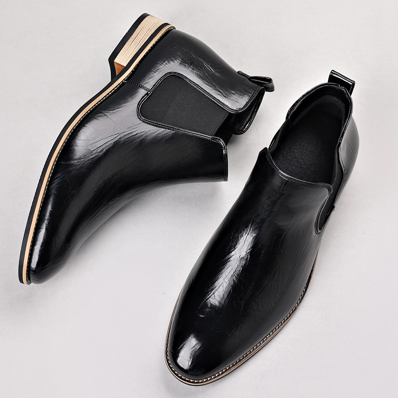 Ferrara Genuine Leather Chelsea Boots
