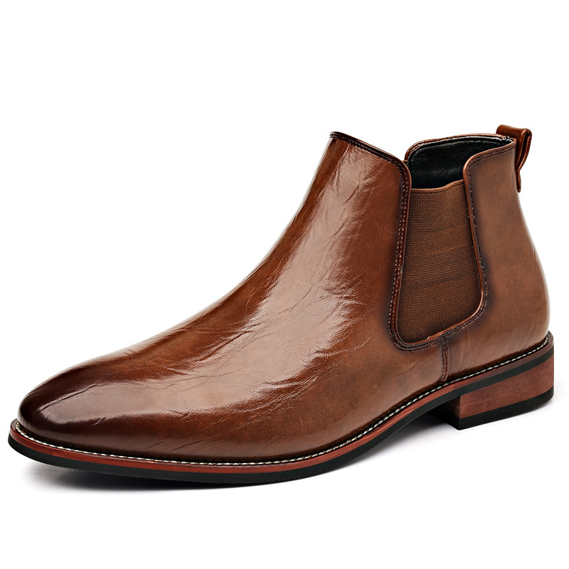 Ferrara Genuine Leather Chelsea Boots