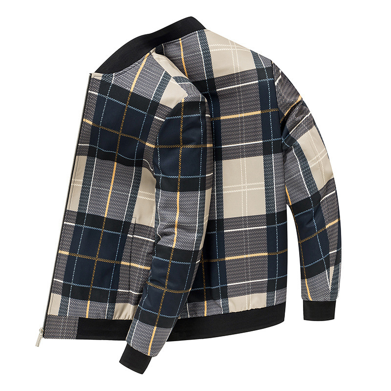 Ansel Plaid Bomber Jacket