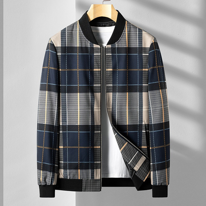 Ansel Plaid Bomber Jacket