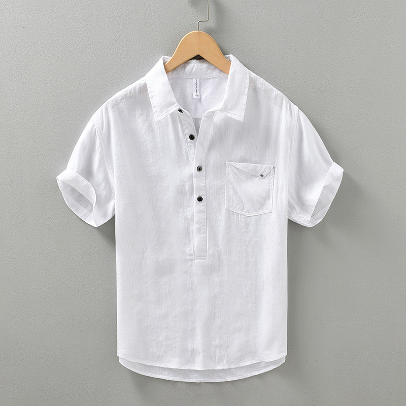Sardinia Linen Cotton Polo Shirt