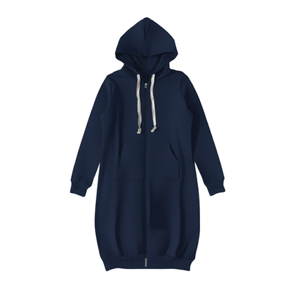 Bonnie - Longline Zip Hoodie