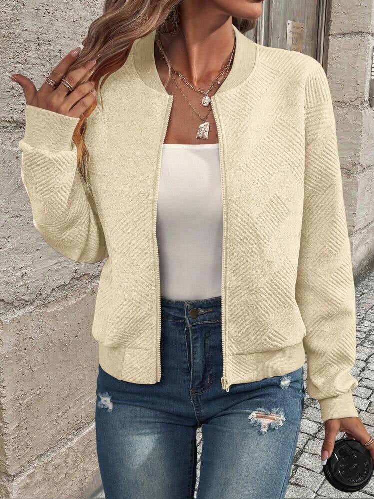 Doretta – Structured Bomber Jacket with Zipper